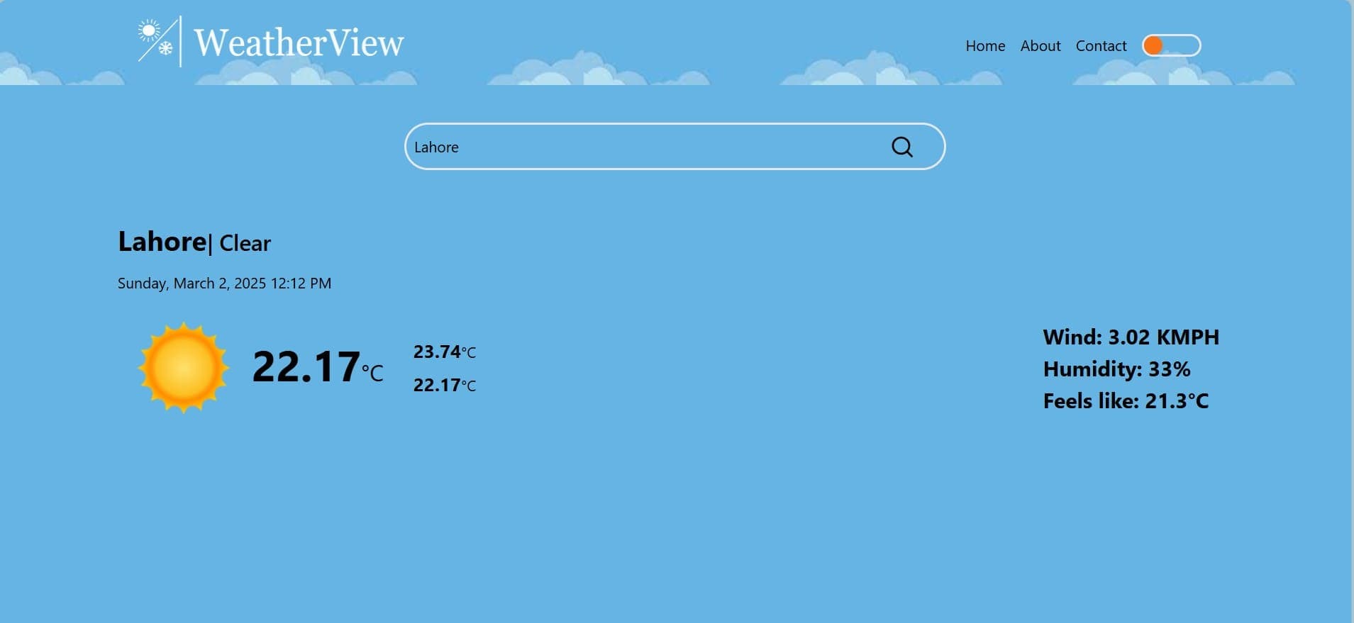 Weather View - slide 2
